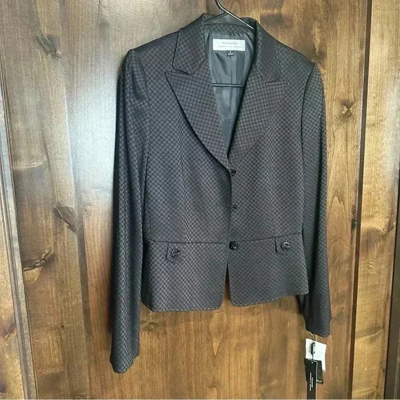 NWT TAHARI Blazer Arthur S. Levine women’s Size 6 cropped business blazer jacket - Picture 11 of 11